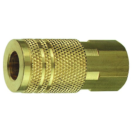 Lubrimatic Amflo Brass 1/4 in. I/M Style Coupler 3/8 in. Female 1 pc C20-23B